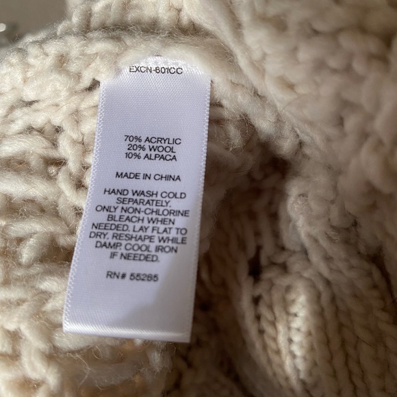 Express Women’s Open Front Chunky Alpaca Wool Sweater Size S - Picture 10 of 10